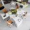 Latest design Wooden Favorite work room Foshan Office workstation for 4 people/office furniture