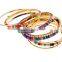 Ethnic Fusion Front Opening Bangle Handcraft Bead Bohemia Bracelet Jewelry Women