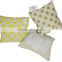 10*10'' Fancy decorative yellow dots bolster pillow