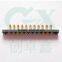 female gender connector 11pin connector brass pogo pin connector