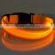 Safety Dog Collar Pet Products Nylon LED Collar Light-up Flashing Glow LED Collars