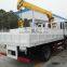 Hot selling CDW RHD LHD 4*2 truck crane