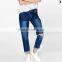 new model mid rise knee rips boyfriend jeans jeans womenJXA092