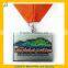 2016 hottest sale customized trail running medals with ribbons