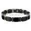 Noproblem P098 FDA torumaline germanium ion Balance health power fashion stainless steel bracelet