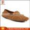 New Fashion Brown Color Nubuck Leather Men Driving Shoe Male Breathable Casual Flat Boat Shoes Italy Men Casual Shoe