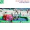 Green plastic bubble ball pool inflatable swimming pool for amusement