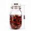 3L Recycled airtight Round shape glass jar with metal clip top lid for kitchen and food