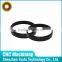 Black plastic Camera lens by cnc turning custom precision machined