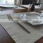 cream-colored cotton and linen rectangular placemat