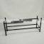 12 Pairs 4 Tier Powder Coating Eco Friendly Mat Black Shoe Rack