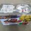 Round pan fried ice cream making machine with 6 pre-cooling topping tanks