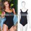 Sexy One-Piece Women Bikini Padded Backless Cut-out Swimwear Suit Monokini Black