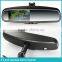 Car interior rear view mirror monitor with digital compass & temperature