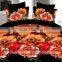 King size 3d polyester bedding set, king size bedding sets cheap