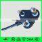 Whole sale India blue 3 pin power plug with round extension cord