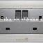 New Arrival Custom Design 13 amp 2 gang BS standard switched socket