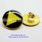 Custom metal soft enamel button pins badge with butterfly clutch