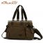 Vintage Canvas Shoulder Bag For Girls Lady Handbag Lady Tote Bag Shoulder Bags For College Khaki Color