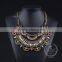 high quality vintage rhinestone chunky statement necklace tin alloy fashion women pendant necklace 6390084