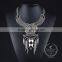 High Quality Vintage Rhinestone Chunky Statement Necklace Tin Alloy Fashion Women Pendant Necklace 6390099