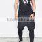 Double-layered Mix Drop Crotch Baggy Pants (LOTG079)