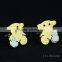 bear stud earrings customized on sale