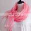 100% lady silk chiffon scarf newest design