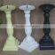 Colorful decorative tall wooden candle holders for weddings