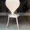 high quality stainless steel chair furniture with heart-shaped