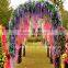 Atificial Tofu pudding flower wisteria hanging vine for wedding decoration