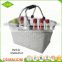 Cheap woven market PP aluminum frame baskets