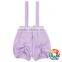 Wholesale Baby Cotton Solid Color Summer Strape Baby Girl Shorts