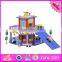 2016 New products children wooden toy car garages for sale W04B039