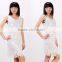 Hot sale woman elegant one piece sleeveless party dresses