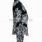 Hot sale fashion design long sleeve symmetrical print lady/woman suit
