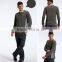 Brief figuring style 100% polyester casual mens long sleeve t shirt sport t shirt