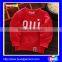 High quality organic cotton long sleeve crewneck screen print baby sweatshirts design without hood