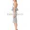 Latest one-shoulder design ruffled new fashion ladies dress 2015