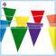 100 Foot Multicolor Pennant Flags Banner, Adventing Flags Banner, Outdoor Flags Banner