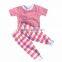 Purple and white striped pajamas kids easter pajamas baby girl pajamas