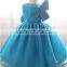 Lastest 1 year old girls birthday dress bow tie design tulle girls party dresses