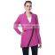 women's inclined zipper lapel rose blouse