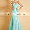 Prom Formal Evening Dress Sheath / Column Strapless Sweep / Brush Train Chiffon / Lace party dress P010