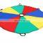 Rainbow Umbrella Colorful Parachute Training Toy For Group Game Teamwork