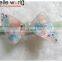 Fashion france hair accessories acetate rhinestone bow hair clips