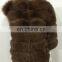 2016 Natural blue fox fur Clothes, Real fur clothes women winter with decelerated sleeve