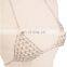 Bikini Bra Body Chain Sexy Triangle Net Harness Chainmail Necklace Women