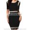 2016 BAIYIMO Women's Scoop Neck Optical Business Bodycon Office Dress latest hot sale