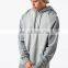 wholesale men's bonded fleece solid color plain printed long sleeve hip hop pullover